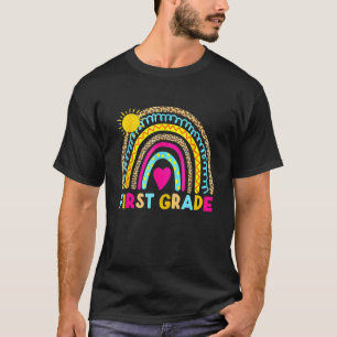 Camiseta Arco-Íris Da Primeira Grau Da rua Grau 1 De Volta 
