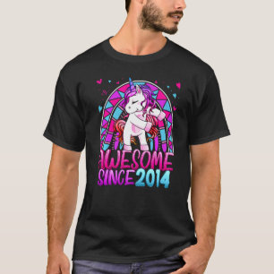 Camiseta Arco-Íris de 8 anos Fuselagem Unicórnio G