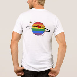 Camiseta Arco-íris de Amor é Amor LGBTQ Planeta