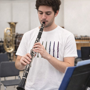 Camiseta Arco-íris de Clarinete