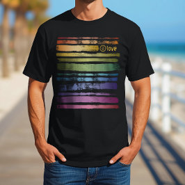 Camiseta Arco-íris de Igualdade Amor Pinceladas LGBTQ ID656