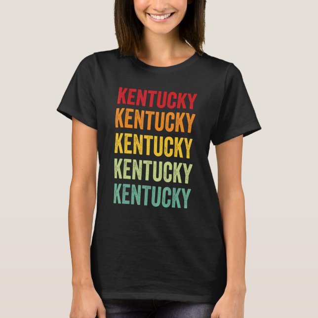 Camiseta Arco-íris de Kentucky  Estado de Kentucky (Frente)