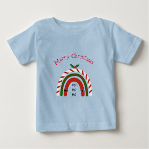 Camiseta Arco-Íris de Natal Deixe nevar