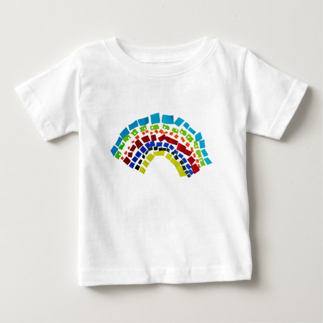Camiseta Arco-íris de papel (Frente)