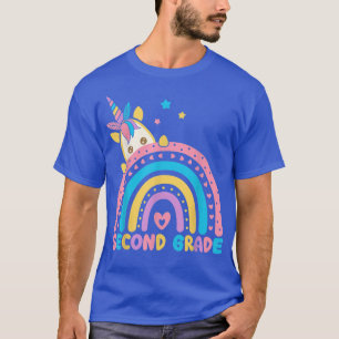 Camiseta Arco-Íris De Segundo Grau Unicórnio De Volta Ao se