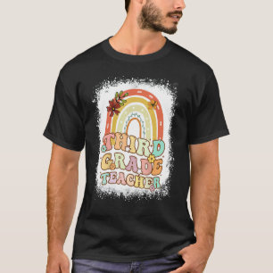Camiseta Arco-Íris De Terceiro Grau Branqueado De Volta À E
