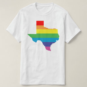 Camiseta arco-íris de texas