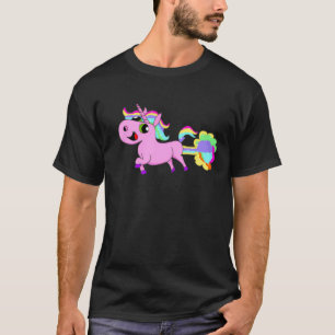 Camiseta Arco-íris de Unicórnio