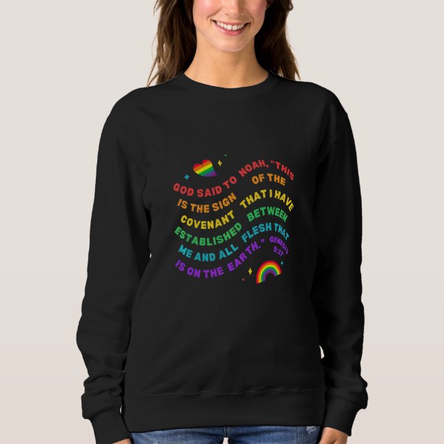 Camiseta Arco-Íris Deus Noah Covenant Genesis 9 (Frente)