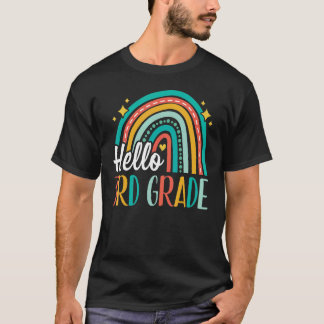 Camiseta Arco-Íris do 3º ano para Professores Raparigas Fi