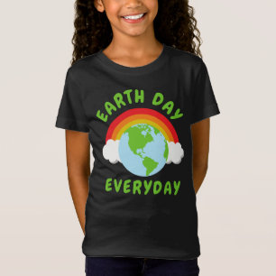 Camiseta Arco-Íris do Dia da Terra