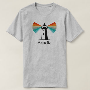 Camiseta Arco-íris do Farol do Parque Nacional de Acadia