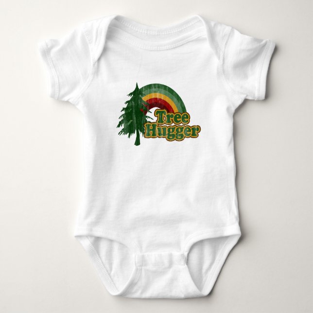 Camiseta Arco-íris do Hippie de Hugger da árvore (Frente)