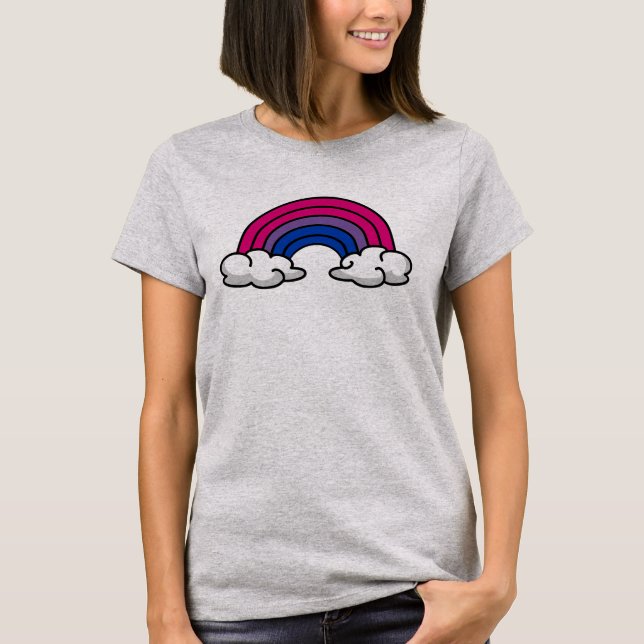 Camiseta Arco-íris do Orgulho Bissexual (Frente)