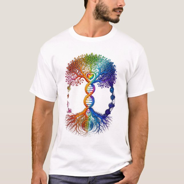 Camiseta arco-íris do orgulho LGBTQ (Frente)