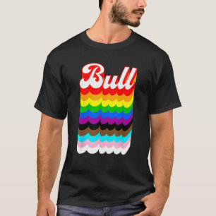 Camiseta Arco-íris do orgulho LGBTQ Bull