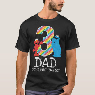 Camiseta Arco-íris do Sesame Street de 3 anos de idade   Ca