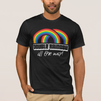 Camiseta Arco-íris dobro, toda a maneira! (obscuridade)