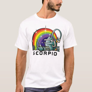Camiseta Arco-Íris dos anos 1980 com Scorpio Scorpion