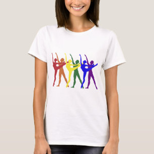 Camiseta Arco-íris dos dançarinos