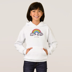 Camiseta Arco-Íris E Nuvens Cujas Cores-De-Água