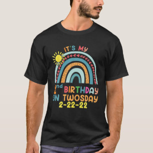 Camiseta Arco-Íris É o meu segundo aniversário na segund
