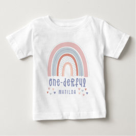 Camiseta Arco-íris e primeiro aniversario cardíaco personal