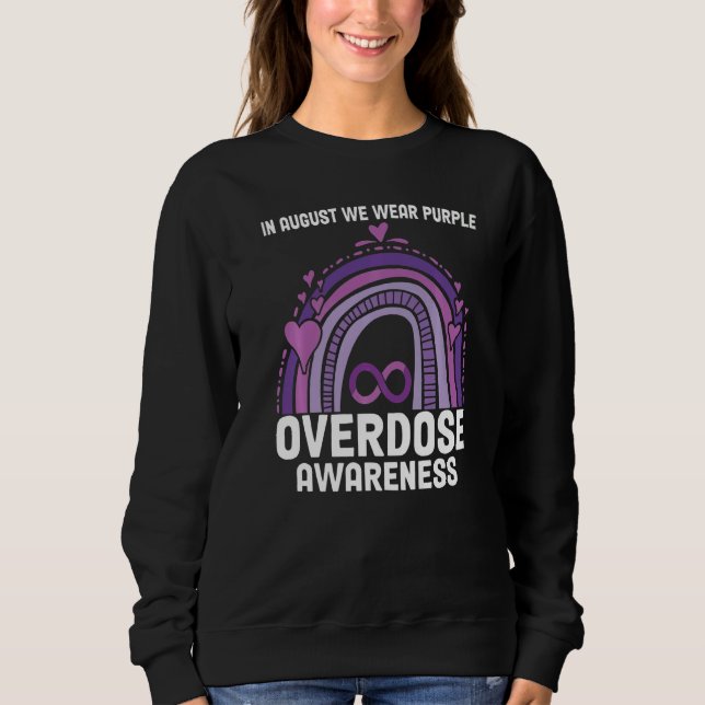 Camiseta Arco-Íris Em Agosto Vestimos Awarenes De Sobredosa (Frente)