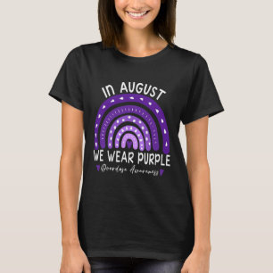Camiseta Arco-Íris Em Agosto Vestimos Awarenes De Sobredosa