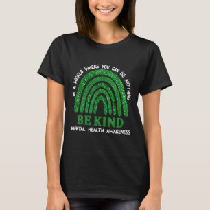 Camiseta Arco-íris Em Maio Usamos Verde Conscientização da