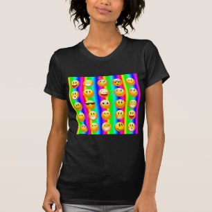 Camiseta arco-íris emoji