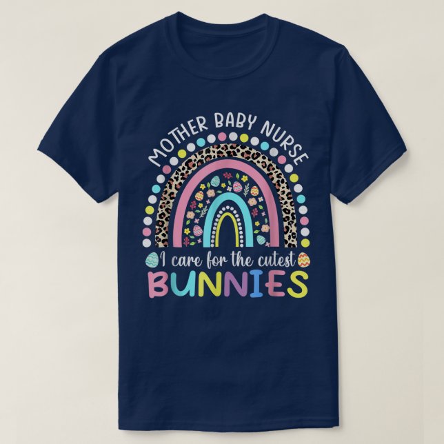 Camiseta Arco-Íris, Eu Me Preocupo Com O Bebê-Mãe Dos Bunni (Frente do Design)