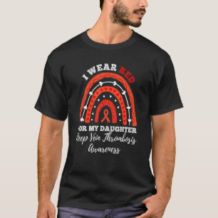 Camiseta Arco-íris Eu Uso Vermelho Para Minha Filha TEV Tro