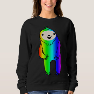 Camiseta Arco-Íris excitado Sloth