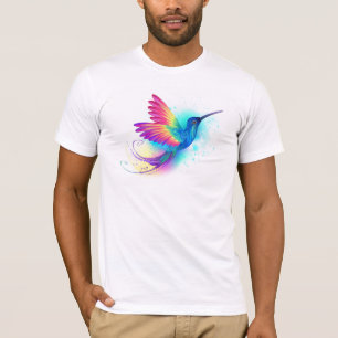 Camiseta Arco-Íris Exótico Hummingbird