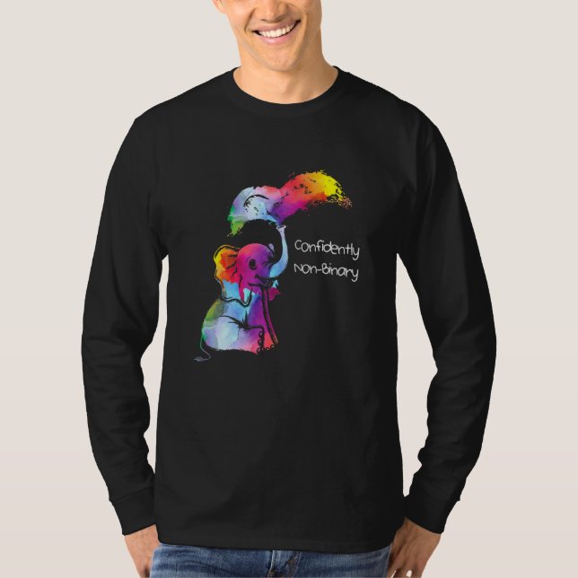 Camiseta Arco-Íris Genderflexível Confidencial (Frente)