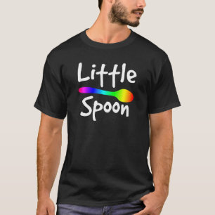 Camiseta Arco-Íris Grande Spoon Pequena Coluna Corresponden
