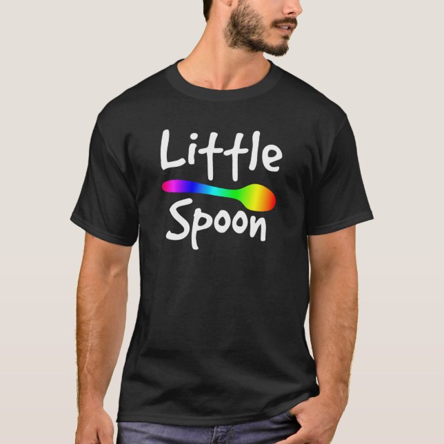 Camiseta Arco-Íris Grande Spoon Pequena Coluna Corresponden (Frente)