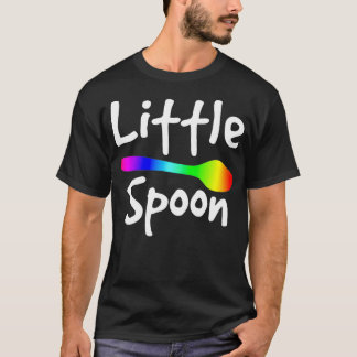 Camiseta Arco-Íris Grande Spoon Pequena Coluna Corresponden