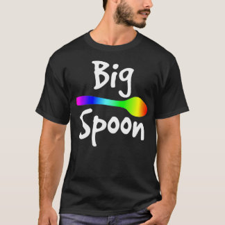 Camiseta Arco-Íris Grande Spoon Pequena Coluna Corresponden