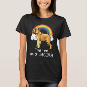 Camiseta Arco-íris Griffon de Bruxelas Confie Em Mim Sou Um