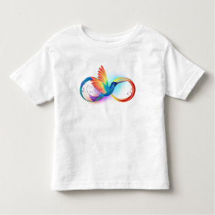 Camiseta Arco-íris Hummingbird com símbolo Infinito
