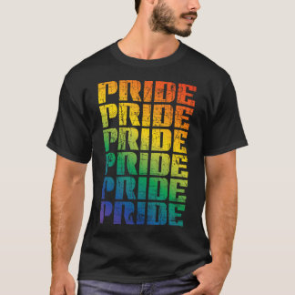 Camiseta Arco-íris Impressão Mão Mais Amor Menos Ódio Orgul