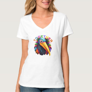 Camiseta Arco-Íris Inspiracional Positivo e Inclusivo