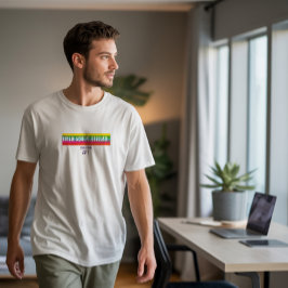 Camiseta Arco-íris Inspirador Sonhe Alcance Graduado