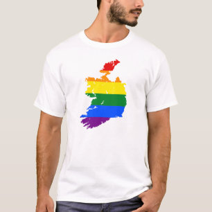 CAMISETA ARCO-ÍRIS IRELAND. CUSTOMIZÁVEL: ADICIONE SUA