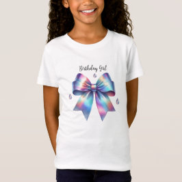 Camiseta Arco Íris Írisdia Menina de Aniversário