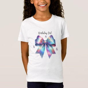 Camiseta Arco Íris Írisdia Menina de Aniversário