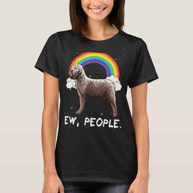 Camiseta Arco-íris Lagotti Romagnoli Pessoas Ew Unicórnio C (Frente)