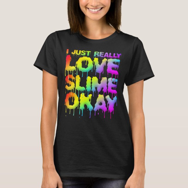 Camiseta Arco-Íris Lama Eu Amo Verdadeiramente Lama Ok Topo (Frente)